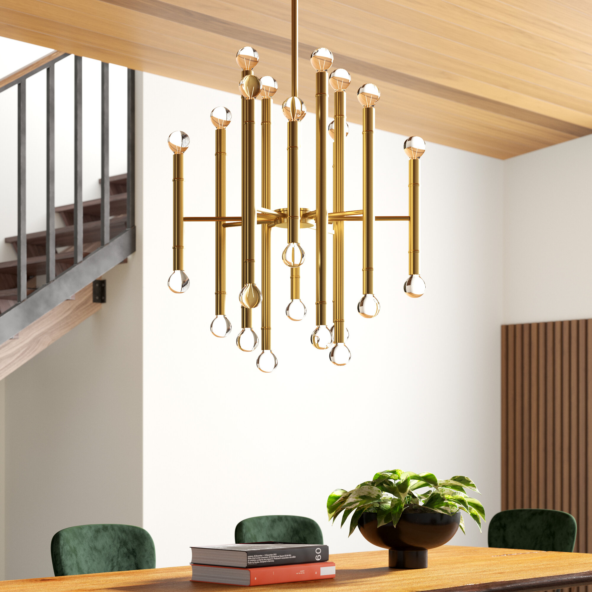 Azuela 24 Light Sputnik Modern Linear Chandelier Reviews