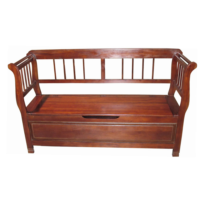 Canora Grey Galvan Lift Wood Storage Bench Wayfair
