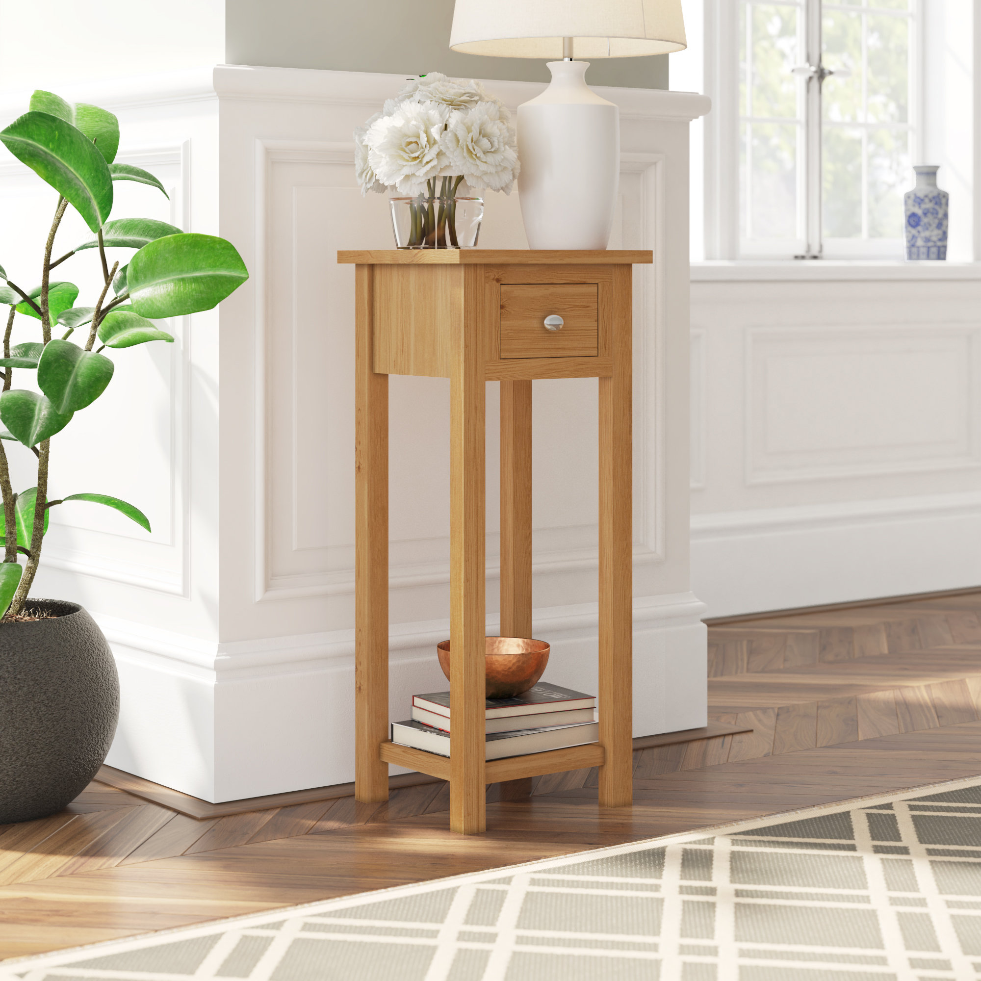 Gracie Oaks Hatcher Pedestal Telephone Table Reviews Wayfair Co Uk
