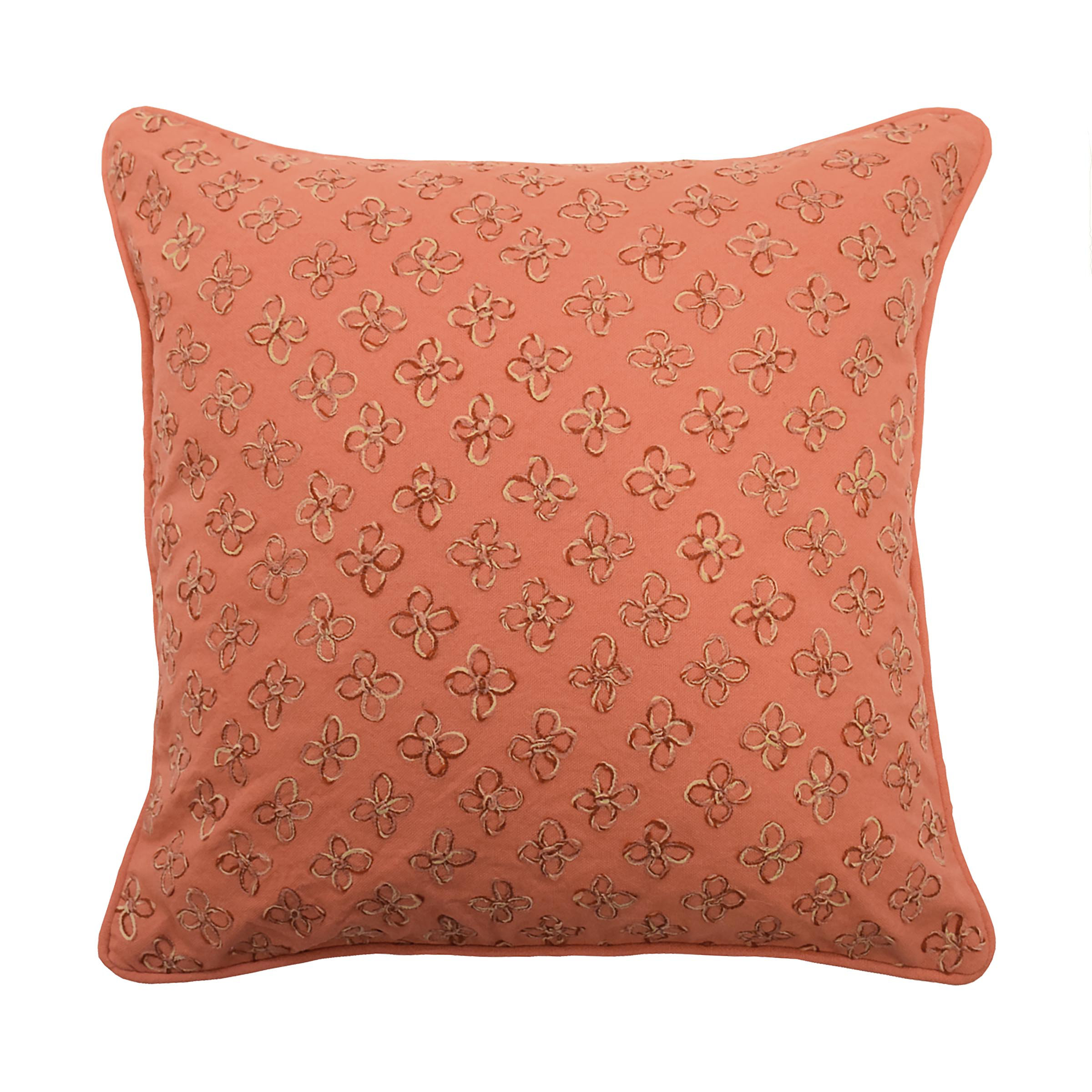 Waverly Laurel Springs Applique Cotton Throw Pillow Reviews Wayfair