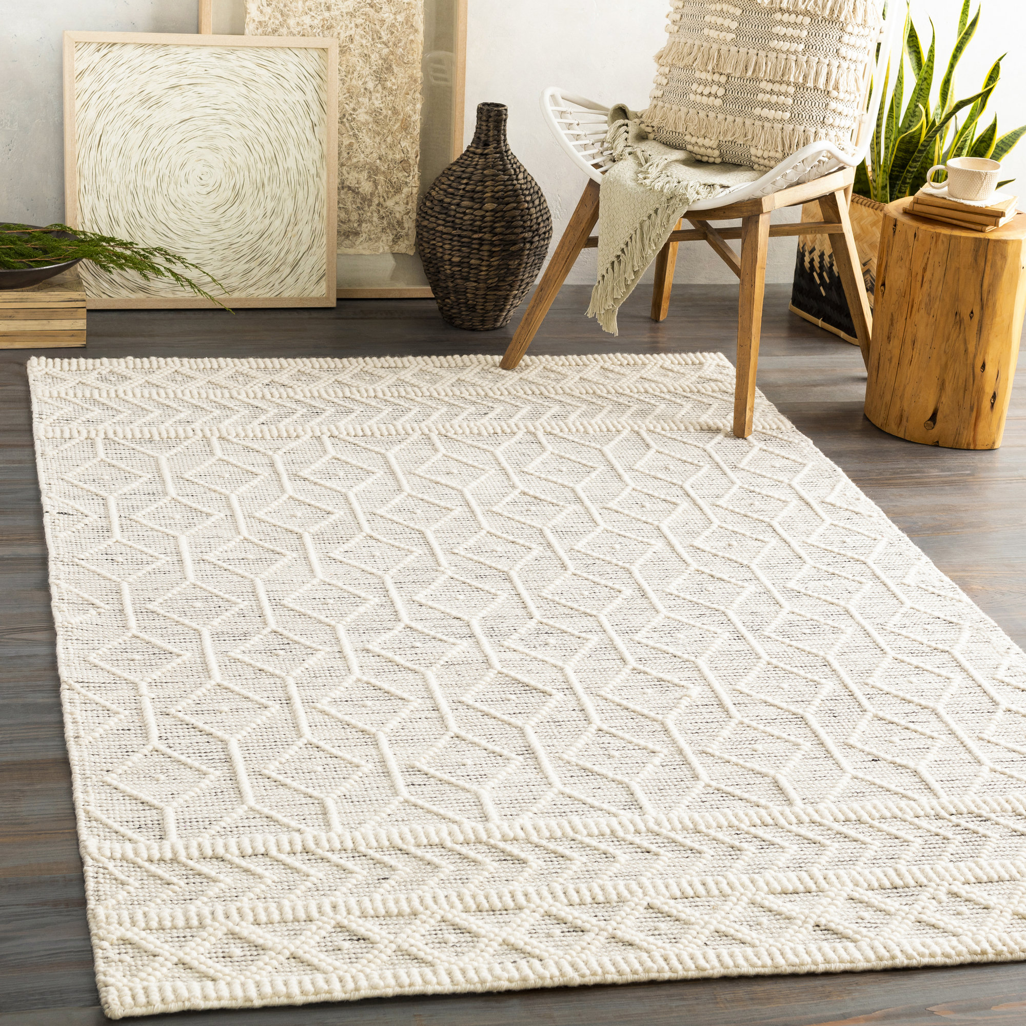 Bynes Oriental Handmade Flatweave Wool Area Rug Allmodern Handmade Flatweave Wool Area Rug