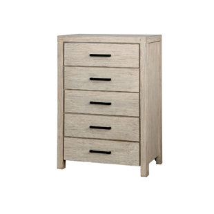 Go to store & view more images Loon Peak Mabrey Solid Wood 5 Drawer Chest