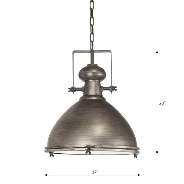 17 Stories Lavern 1 Light Single Dome Pendant Reviews Wayfair