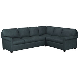 Menno Leather Sectional by Westland and Birch 2019 Sale