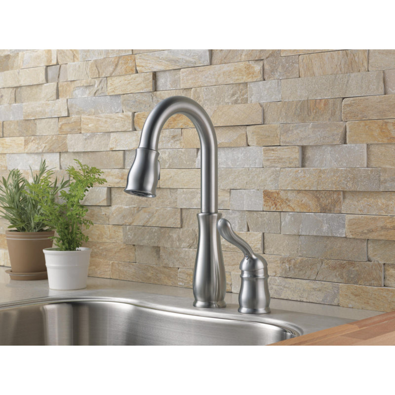 Leland Pull-Down Faucet Hot & Cold Water Dispenser with Diamond Seal  Technology