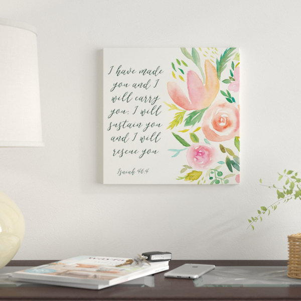 East Urban Home Grace Upon Grace I Textual Art On Canvas Wayfair