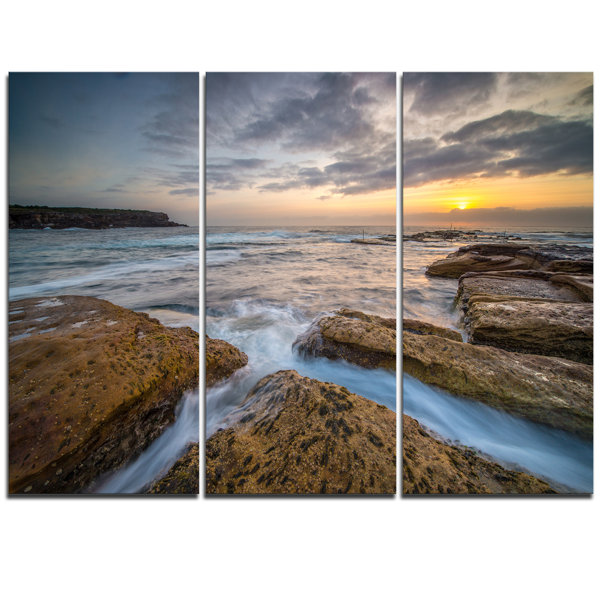 DesignArt Bright Sydney Coastline View - 3 Piece Graphic ...