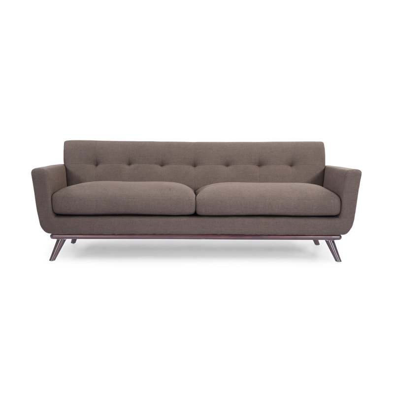Luther Mid Century Modern Vintage Sofa With Wood Legs Allmodern Luther Mid Century Modern Vintage Sofa With Wood Legs