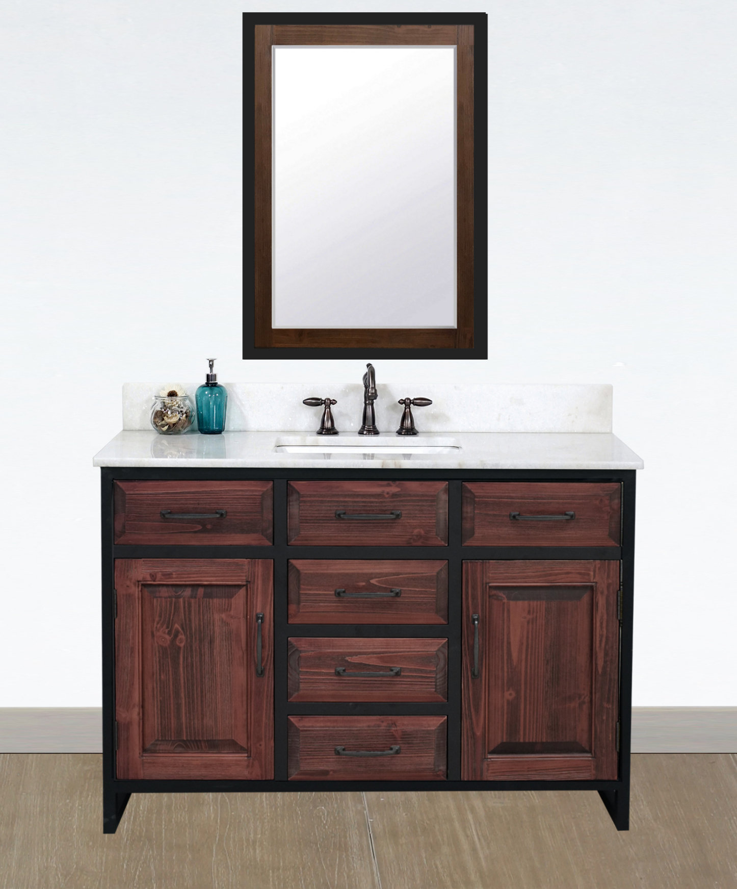 Gracie Oaks Wenger 49" Single Bathroom Vanity Set Wayfair