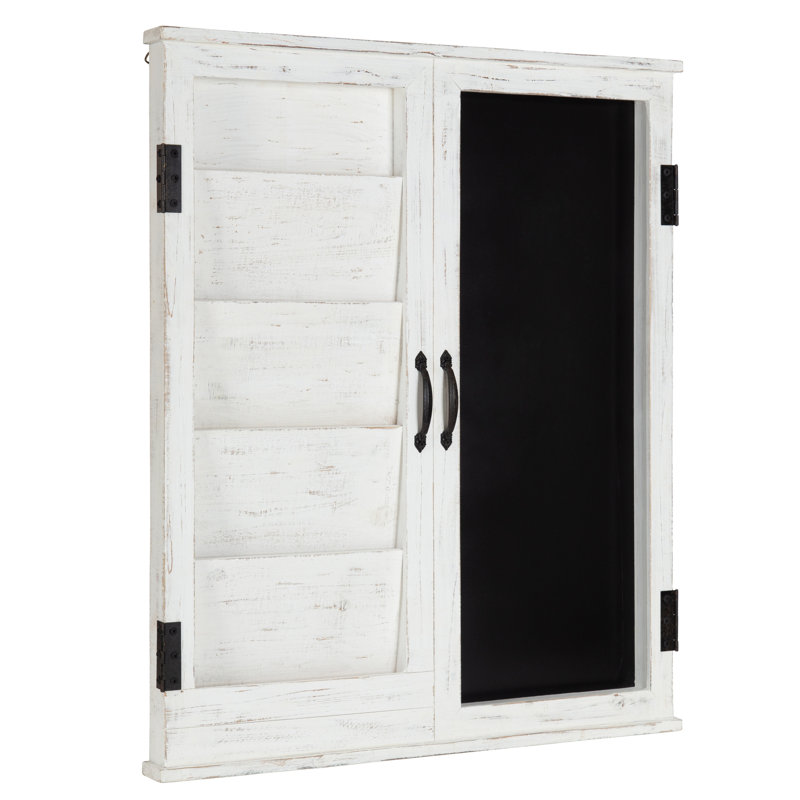 Rosalind Wheeler Domaine Decorative Wood Shutter Home Wall Mail