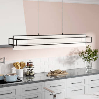 Wrought Studio Johnone 1 Light Kitchen Island Rectangle Led Pendant Wayfair Ca