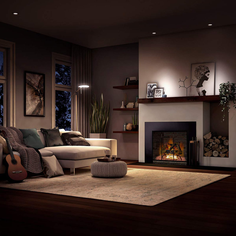 Barton Vented Natural Gas Propane Fireplace Log Set Wayfair