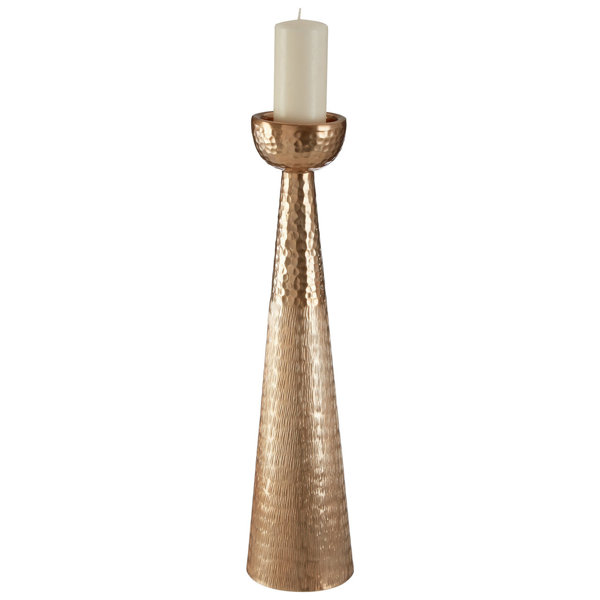 Fairmont Park Solis Gold Finish Pillar Candle Holder | Wayfair.co.uk