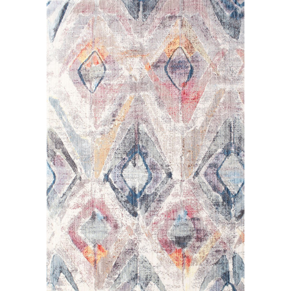 East Urban Home Contemporary Gray Sea Blue Area Rug Wayfair