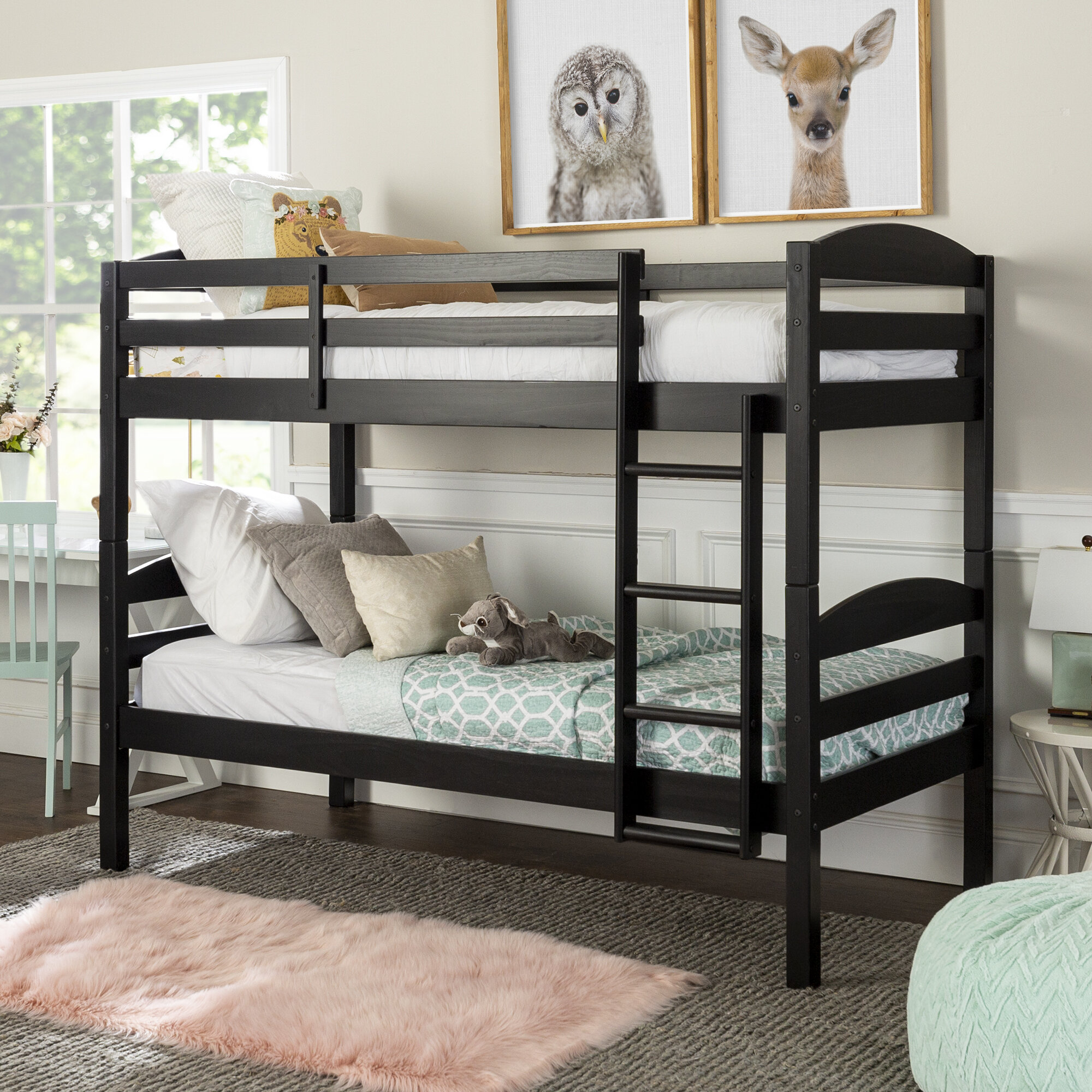 alimi twin over twin bunk bed