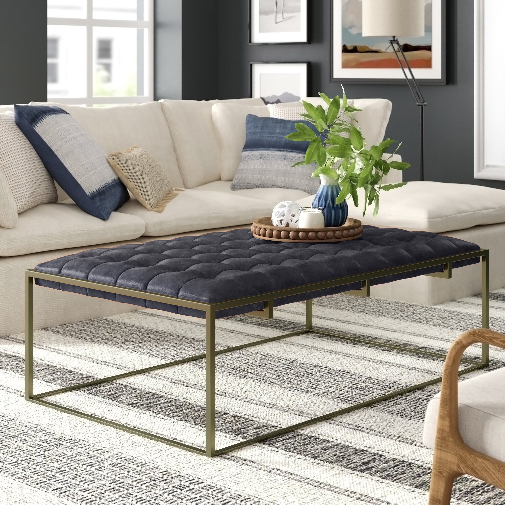 Tufted Ottoman Coffee Table Rectangle / Ottoman Coffee Table Ideas It S