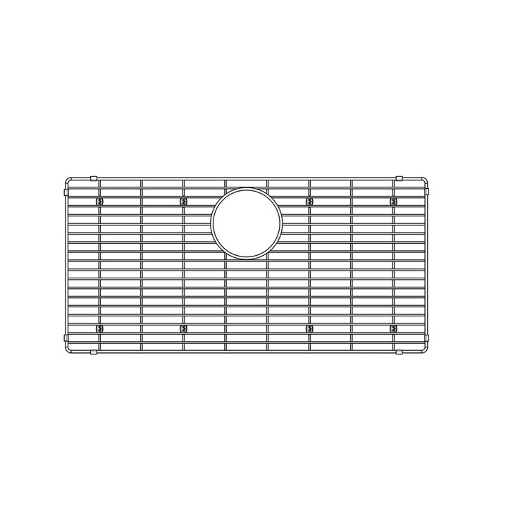 Stainless Steel Blanco 516366 Sink Grid Fit Précis 1-3/4 right bowl 