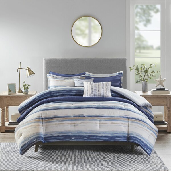 Dark Blue Comforter Set Wayfair