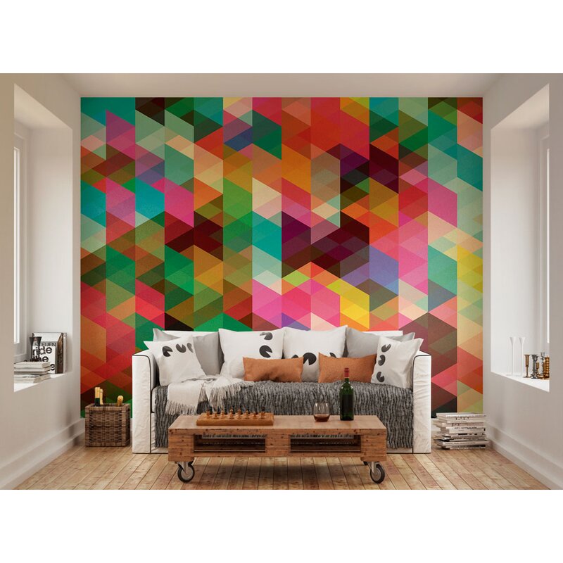 Geometric Wall Design From Pixers Interior Wall Murals