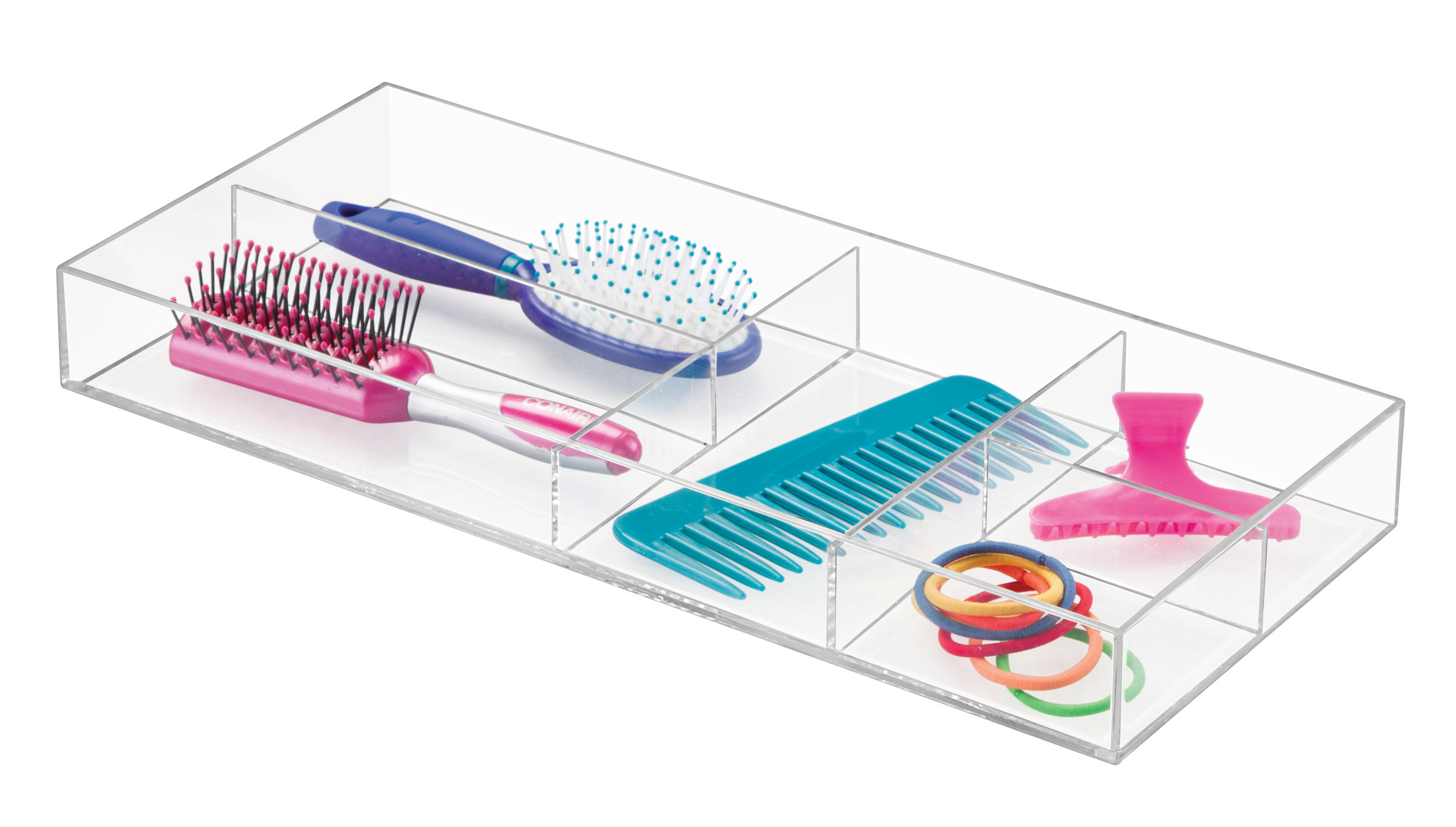 Idesign Clarity Divided Tray 2 Piece Drawer Organizer Set Wayfair