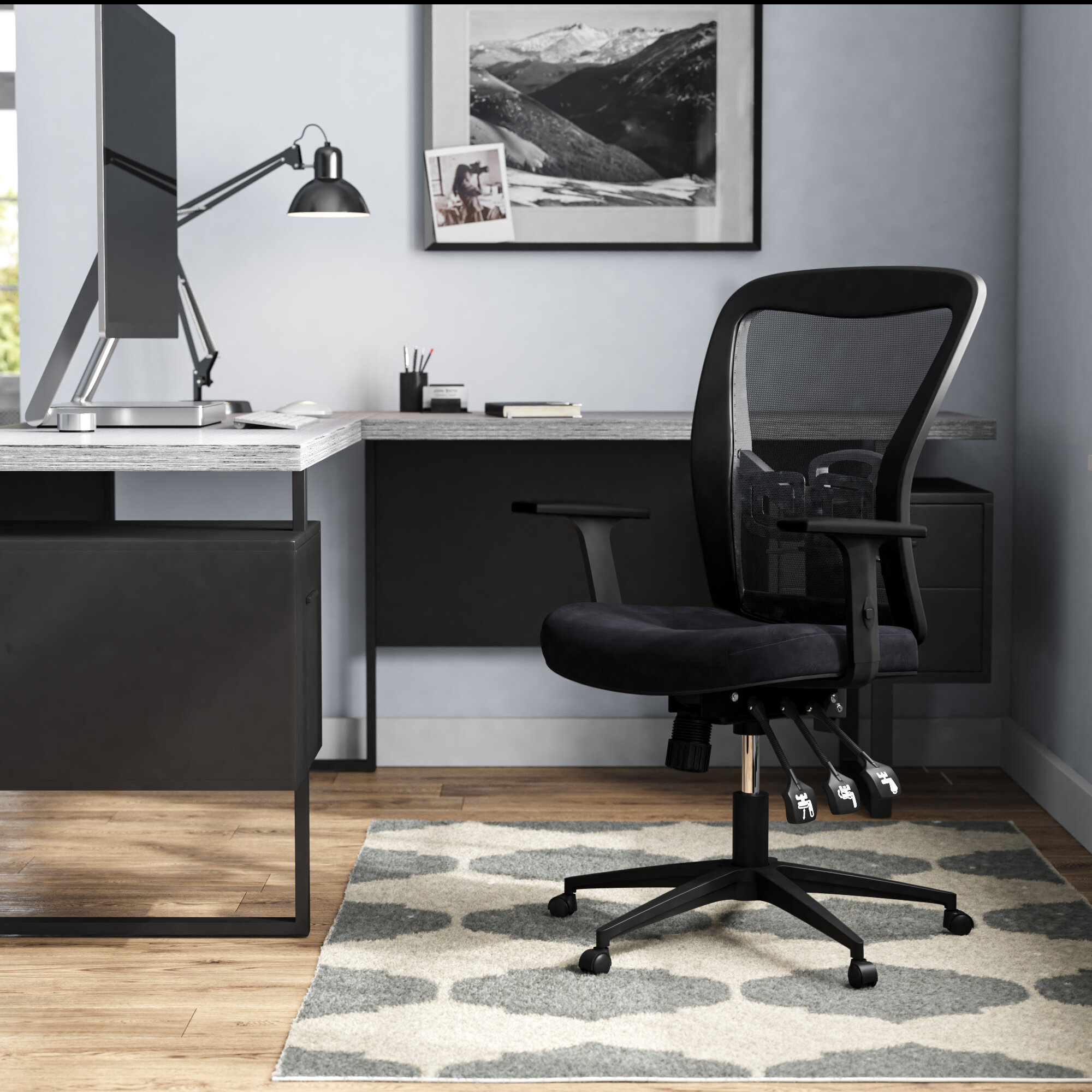 wayfair grey office chair