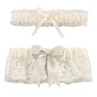 One size fits most Ivy Lane Design Bridal Garter Ivory 
