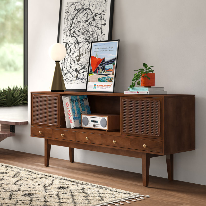 Simeon Cabinet Enclosed Storage Tv Stand For Tvs Up To 70 Inches Reviews Allmodern