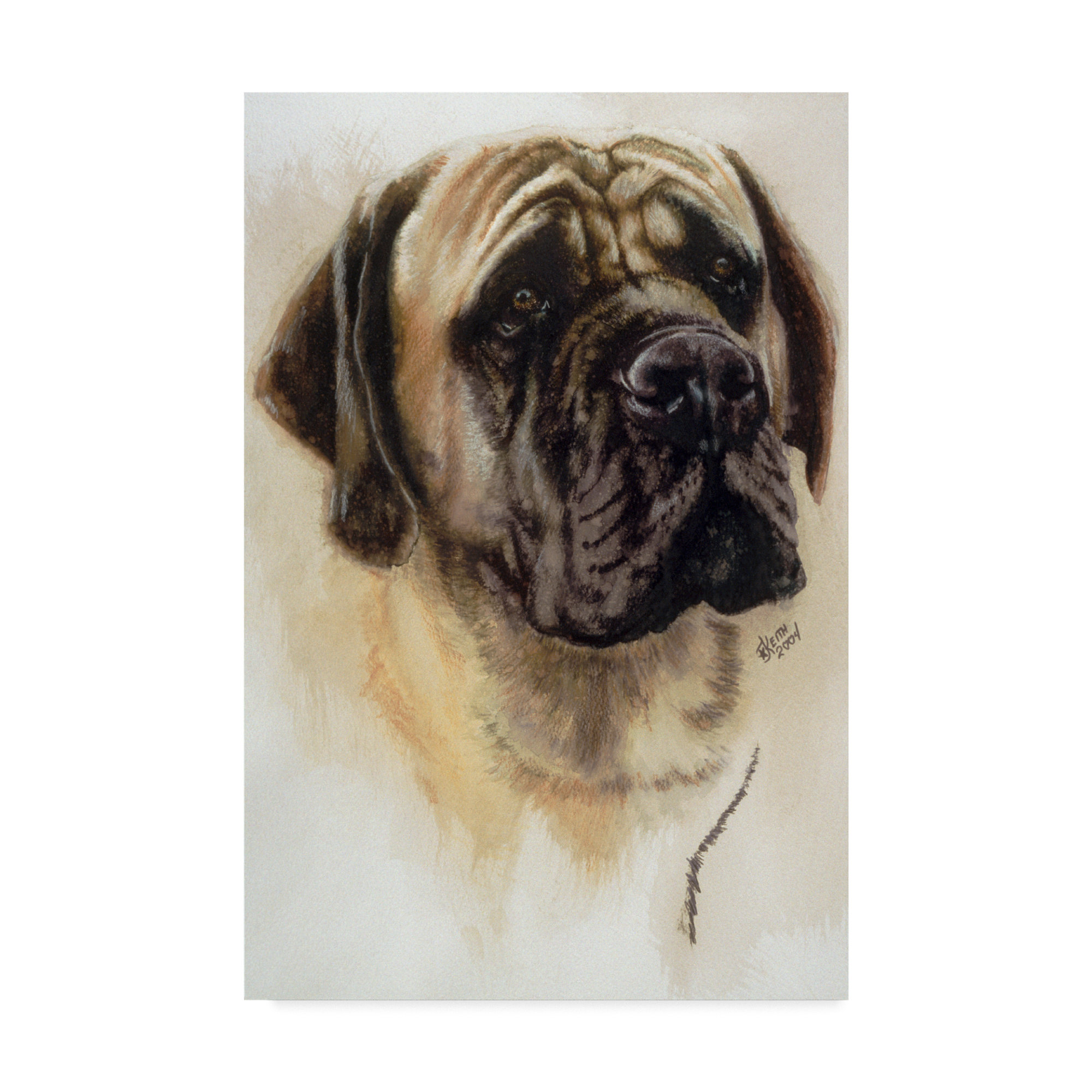 english mastiff painting