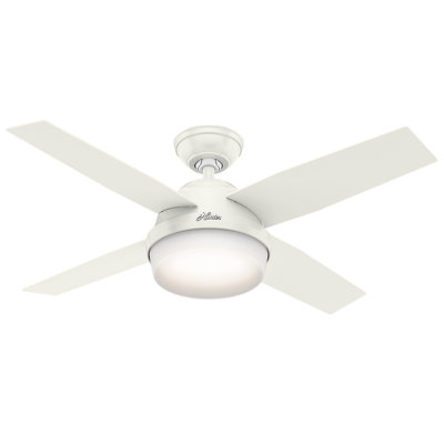 Hunter Fan 44 Dempsey 4 Blade Ceiling Fan Light Kit Included