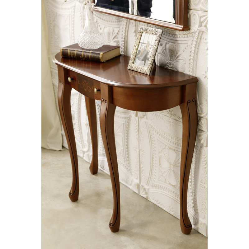 Canora Grey Royce Solid Wood Console Table In Walnut Wayfair Royce Solid Wood Console Table In Walnut
