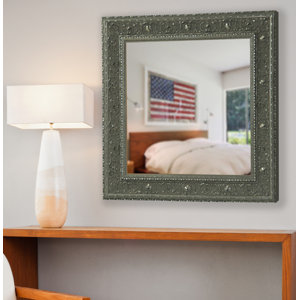 Opulent Silver Square Wall Mirror