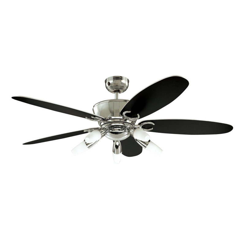 Brayden Studio 132cm Arius 5 Blade Ceiling Fan With Remote