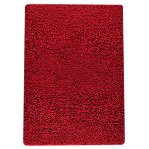 Square Hand-Woven Red Area Rug