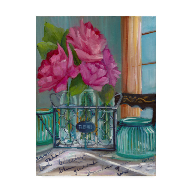 Trademark Art Betsys Stand Oil Painting Print On Wrapped Canvas
