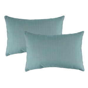 Dupione Outdoor Lumbar Pillow (Set of 2)