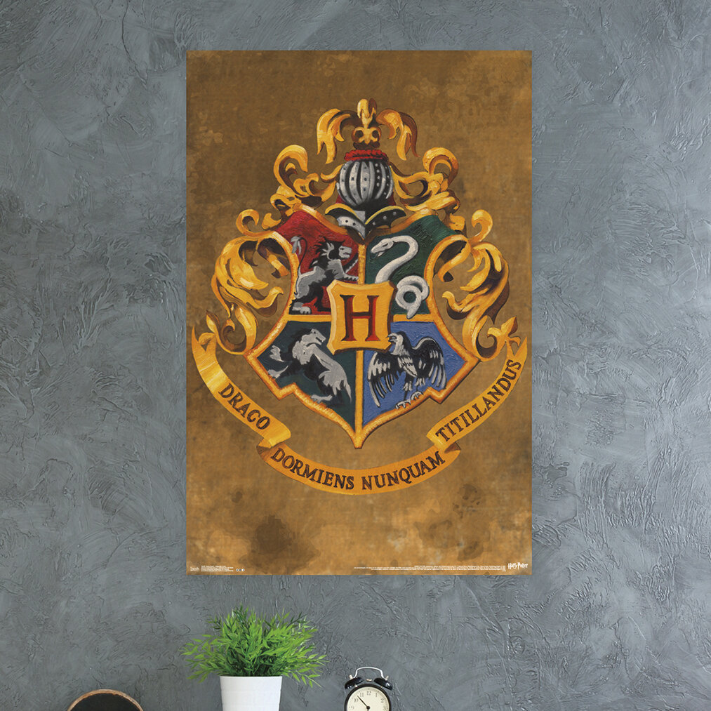 Harry Potter Hogwarts Crest Officially Licensed Beach Towel 30 X 60