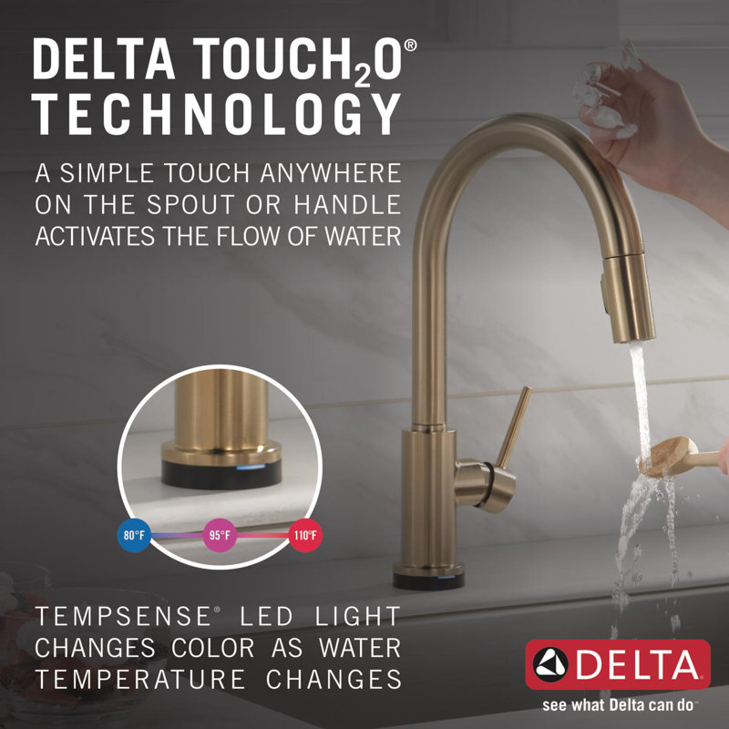 9159t Cz Dst Bl Dst Ar Dst Delta Trinsic Pull Down Single Handle