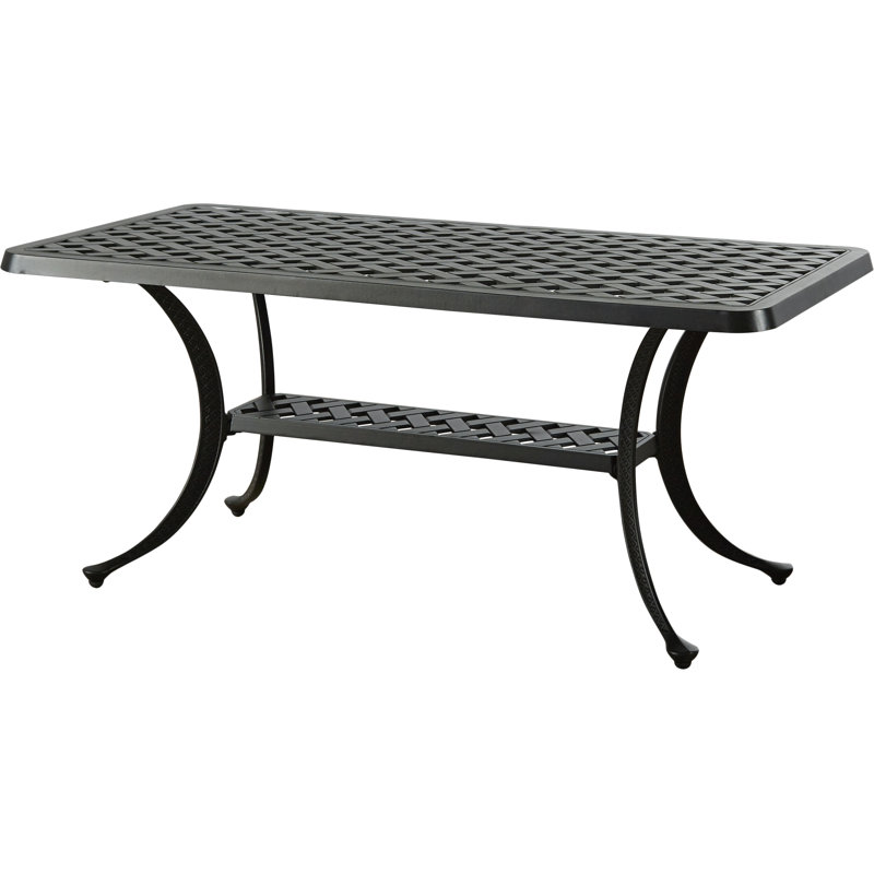 Darby Home Co Lomax Cast Aluminum Rectangular Coffee Table Wayfair Lomax Cast Aluminum Rectangular Coffee Table