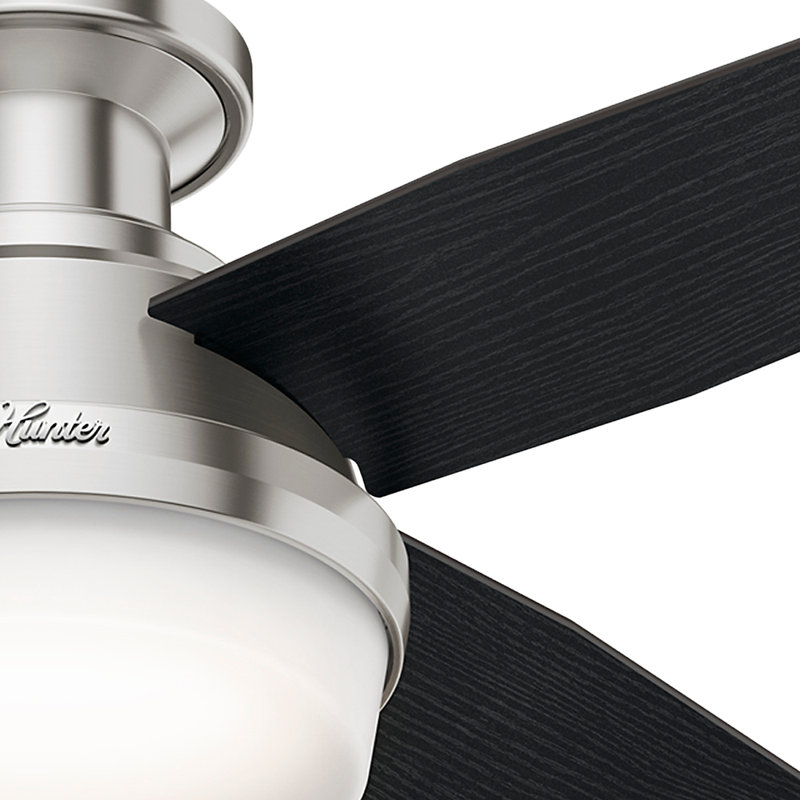 Hunter Fan 44 Dempsey Low Profile 4 Blade Ceiling Fan With Remote