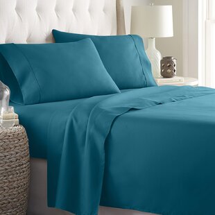 Egyptian Comfort Soft Cotton Bed Sheets Set Light blue Stripe All Size & Drop 