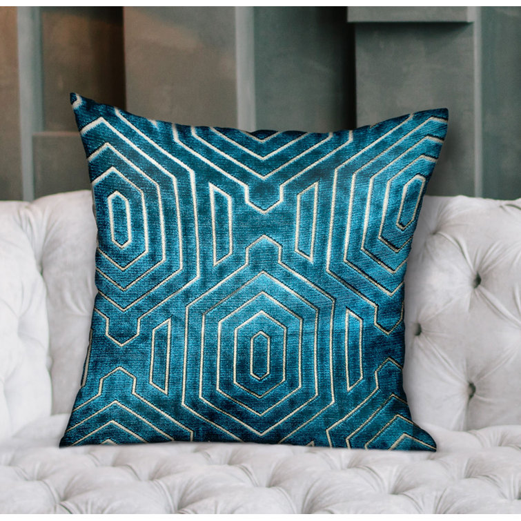 cerulean blue throw pillows
