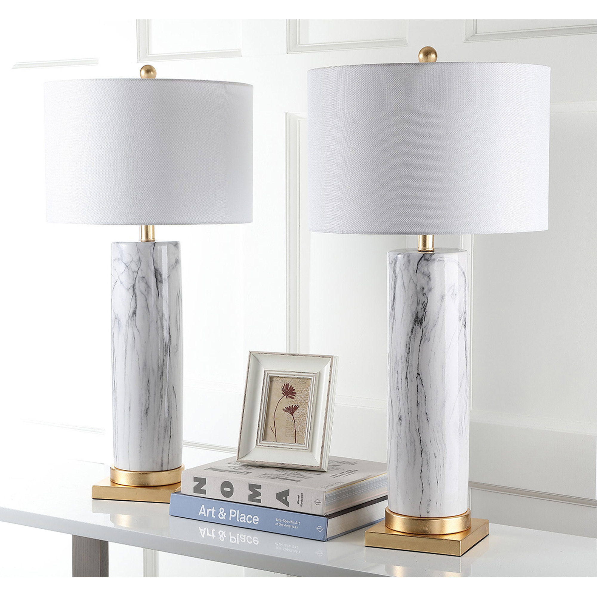 gold lamp set