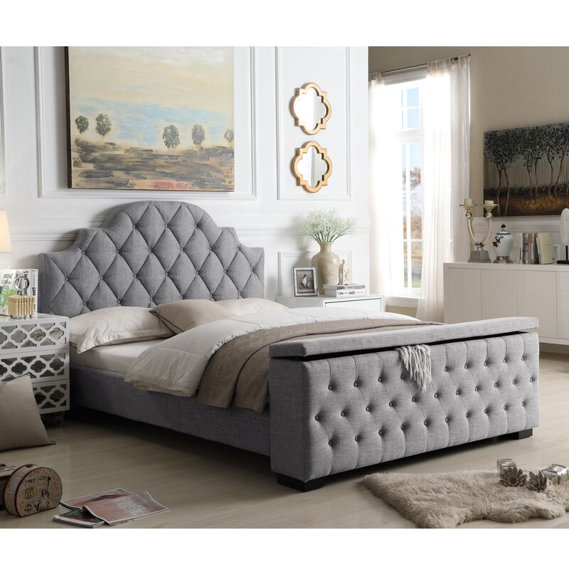 Mistana™ Thom Tufted Upholstered Storage Standard Bed ...