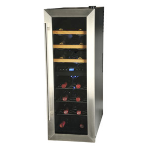 21 Bottle Dual Zone Freestanding Wine ..