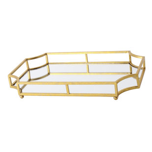 Gold Metal Decorative Trays You Ll Love In 2021 Wayfair