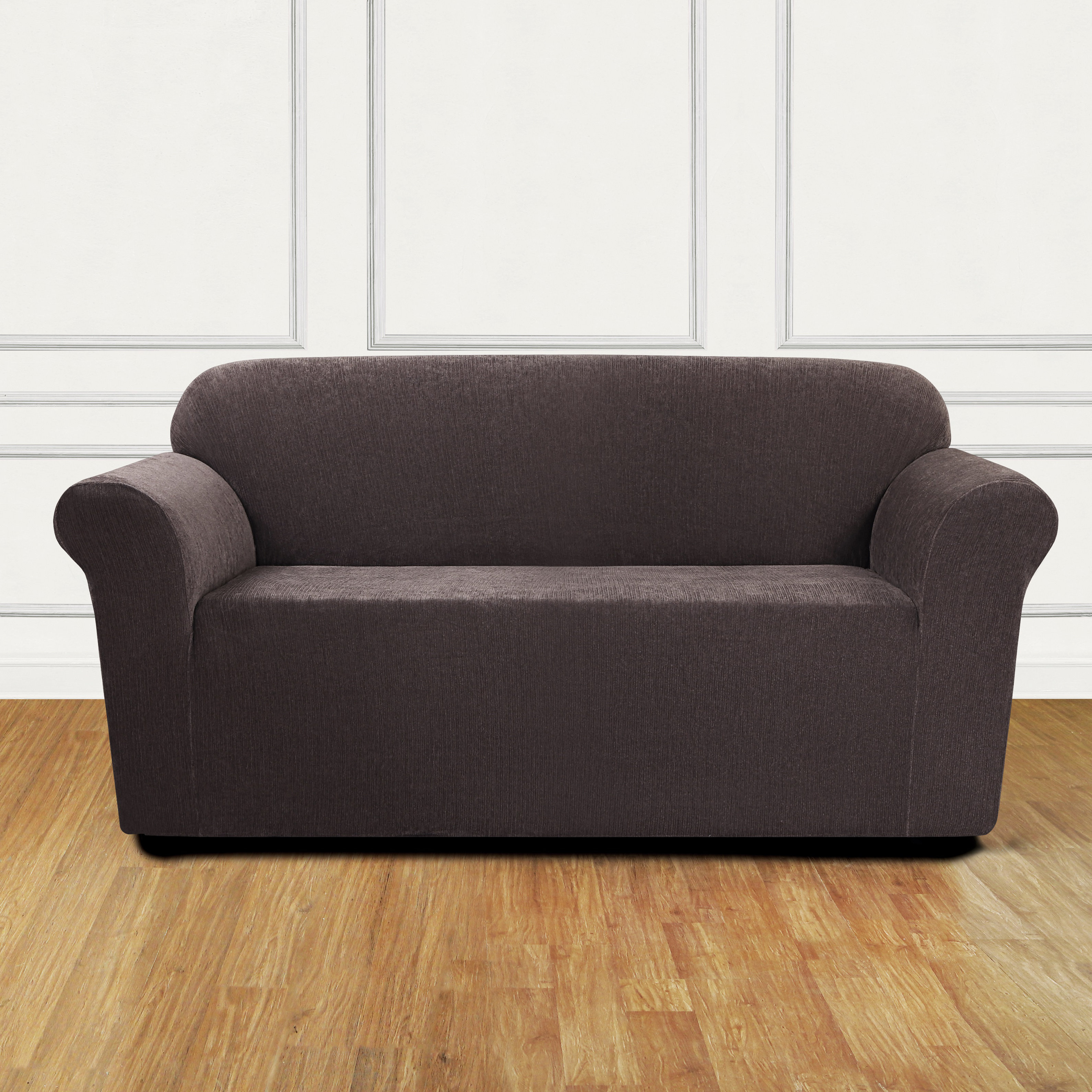 Sure Fit Ultimate Stretch Chenille Box Cushion Loveseat Slipcover Reviews Wayfair