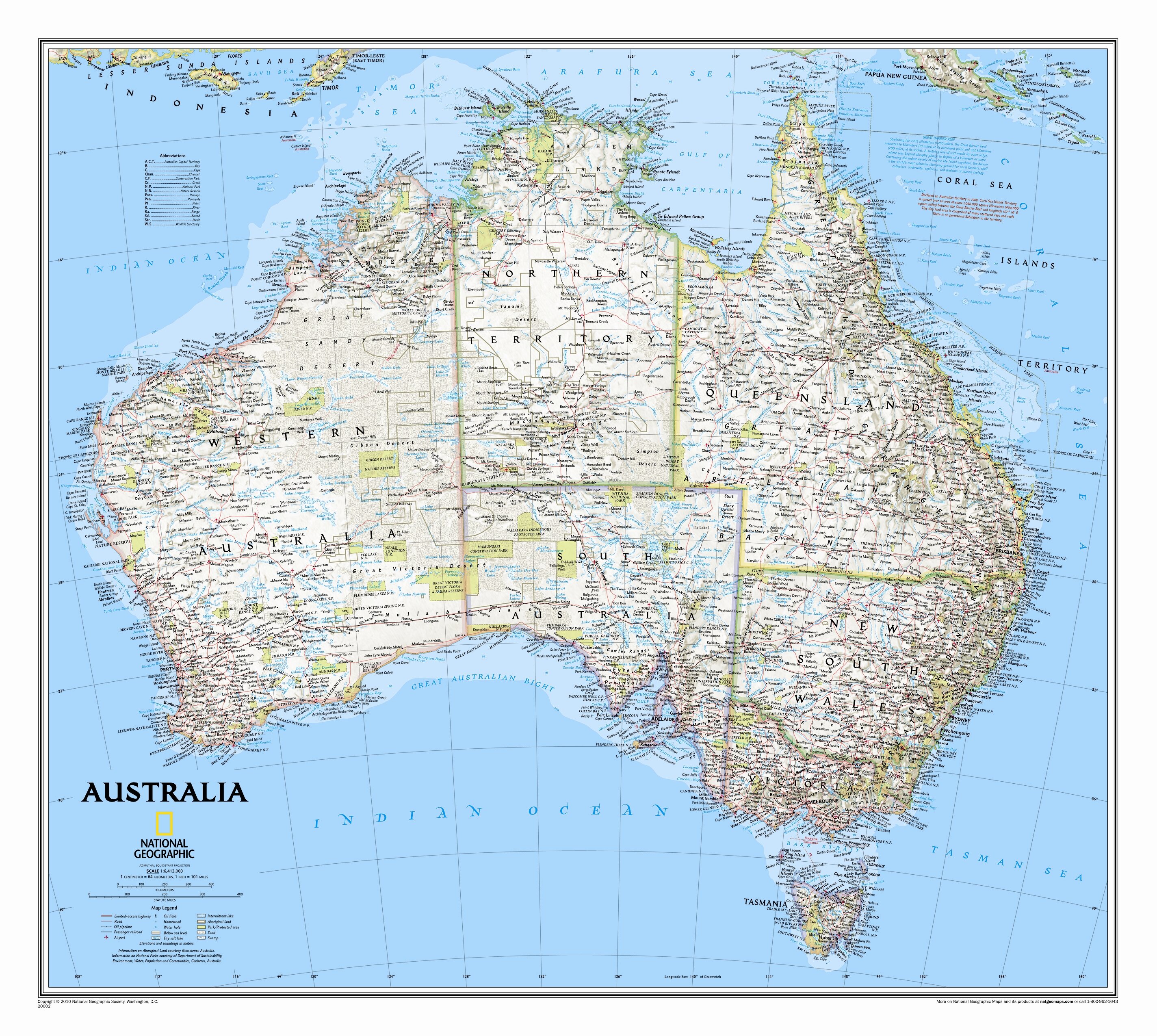 Scratch Map Australian Geographic National Geographic Maps Australia Classic Wall Map, 24" X 30" | Wayfair.ca