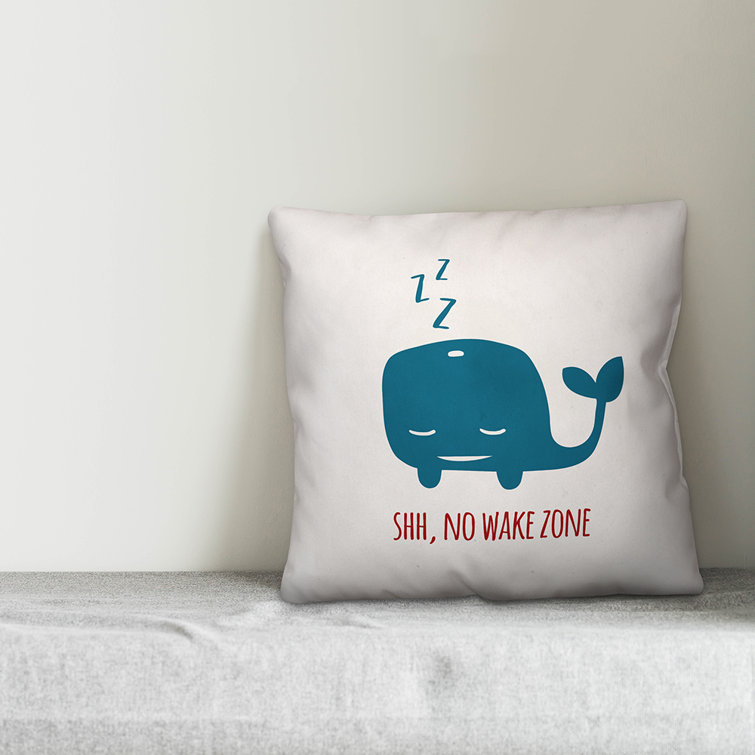 whale throw pillow