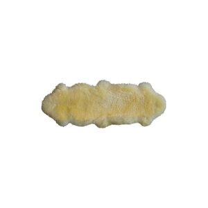 Portwood Hand-Woven Sheepskin Yellow Area Rug