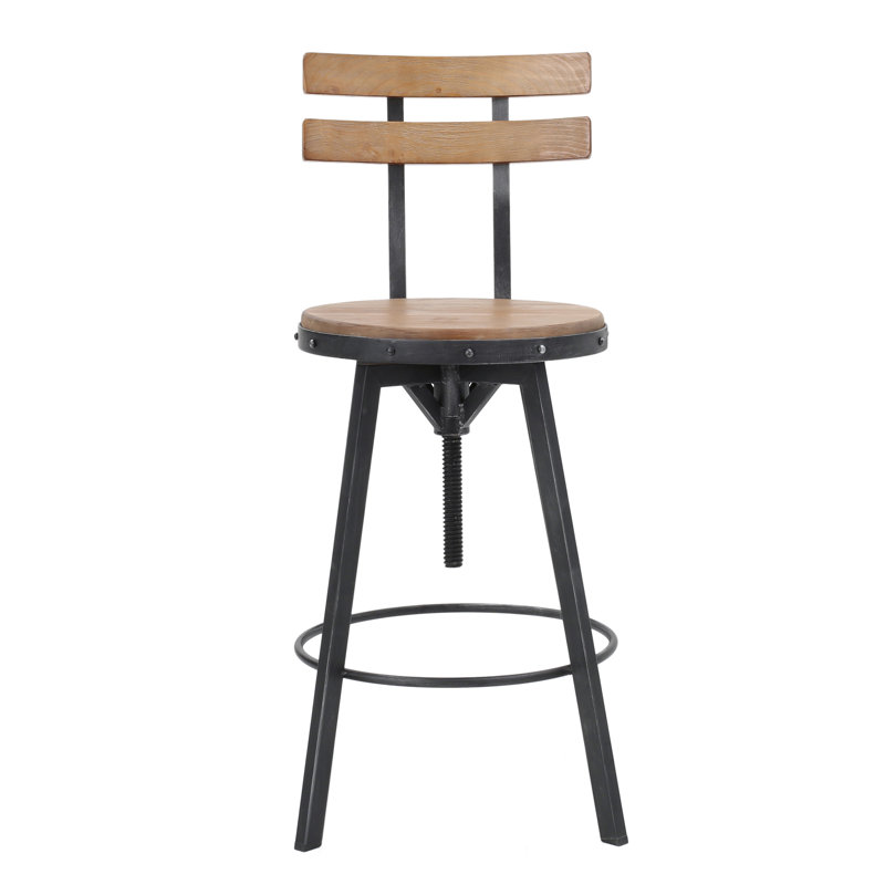 Gloria Adjustable Height Swivel Bar Stool